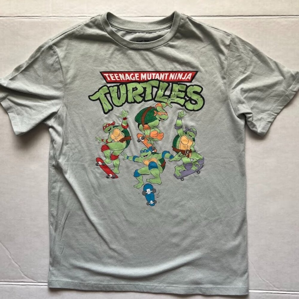 Teenage Mutant Ninja Turtles Boys' Graphic T-Shirt - Gray - Size XL